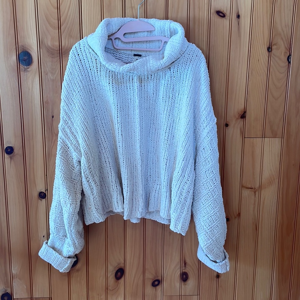 Free People Cozy Cream Sweater